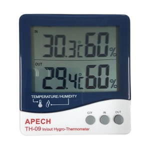 Thiết bị đo nhiệt độ, độ ẩm treo tường APECH TH-09